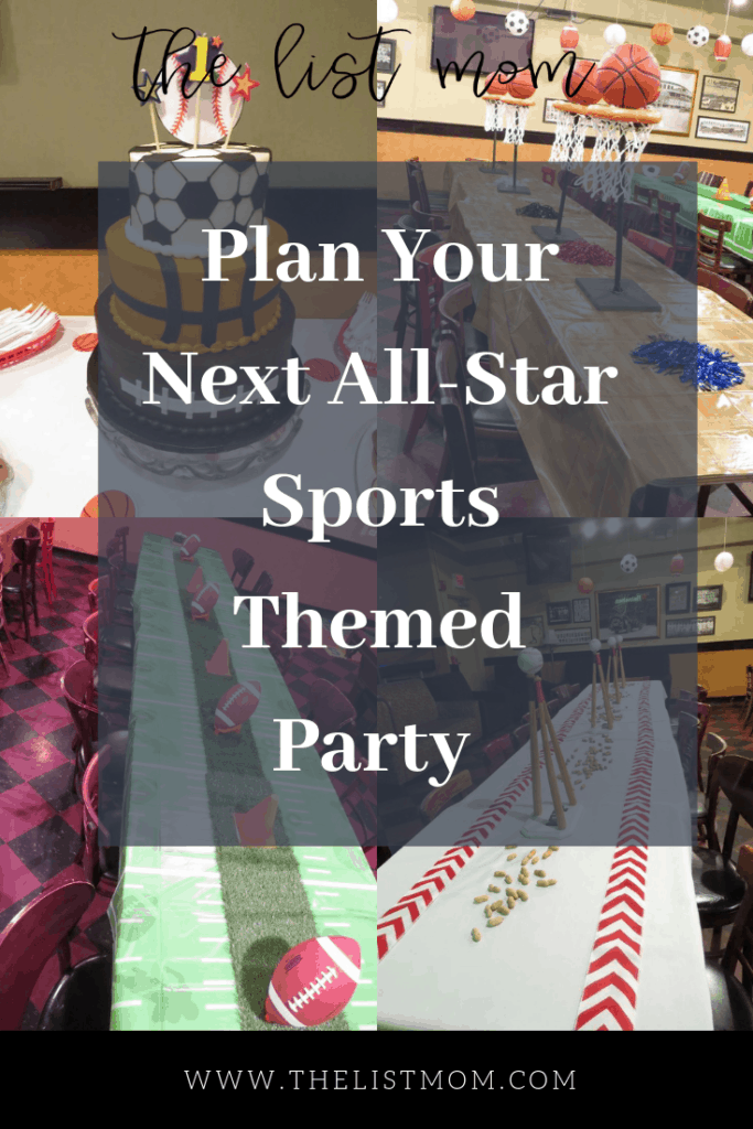 Plan your next all star sports themed party