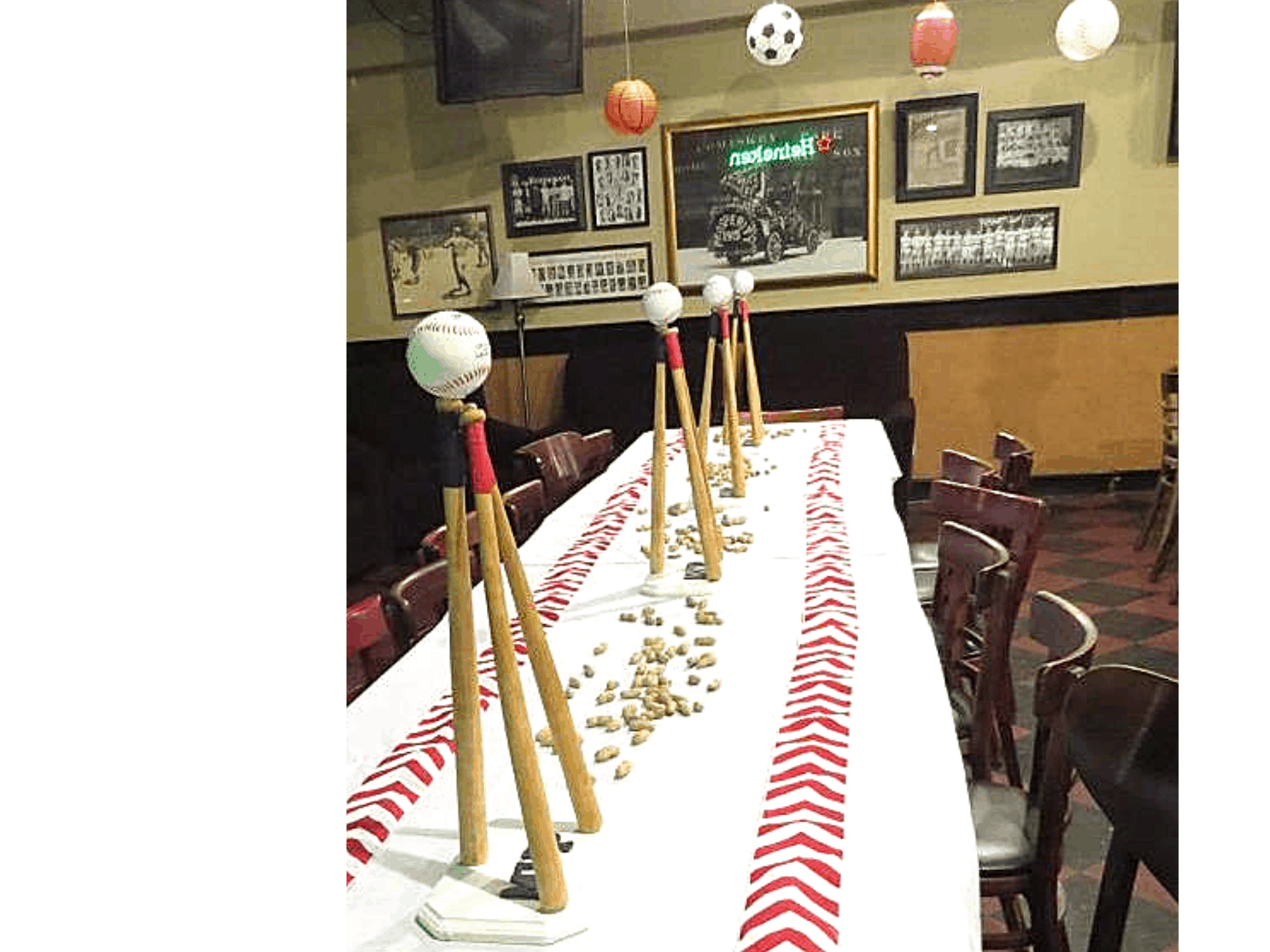 baseball centerpiece