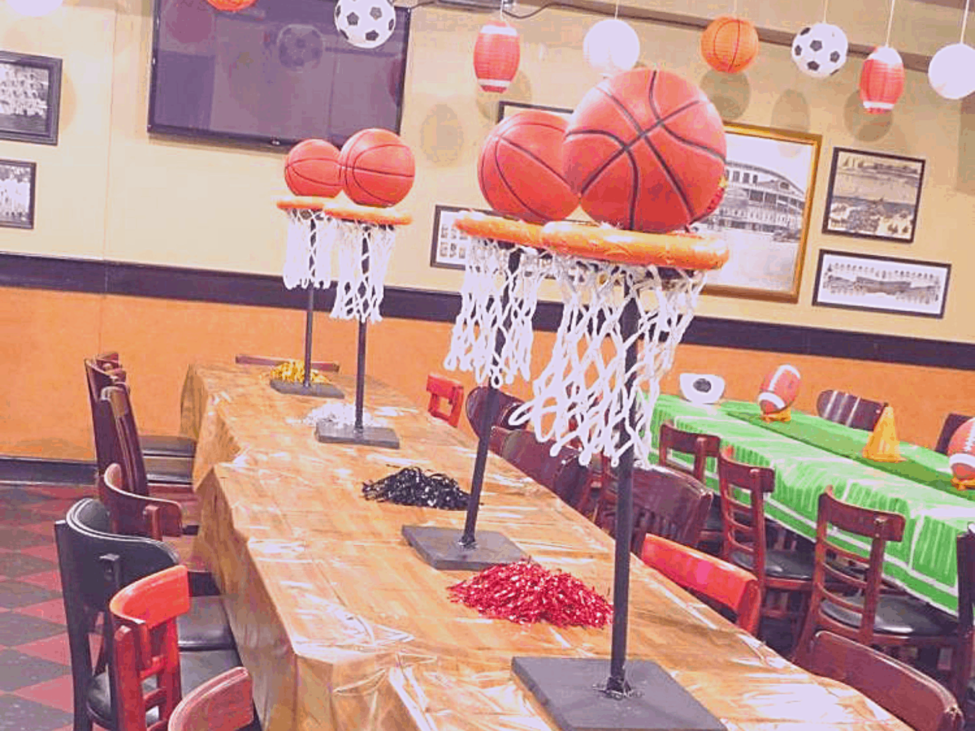 basketball centerpiece