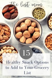 List of Healthy Snacks