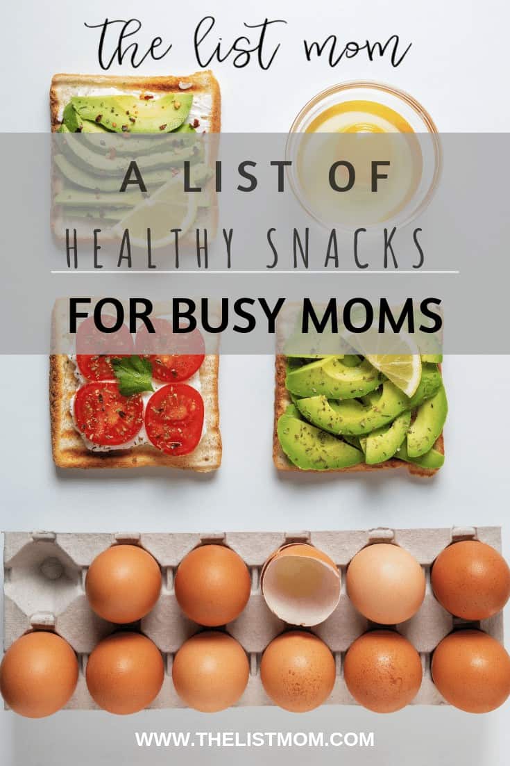 a list of healthy snacks