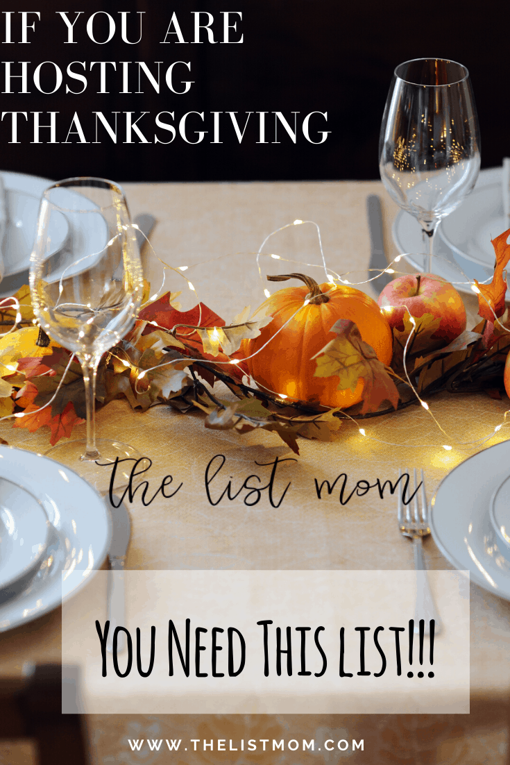 Thanksgiving Dinner Checklist