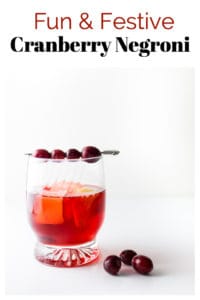 Cranberry Negroni