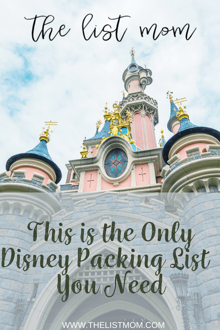 Disney Packing List