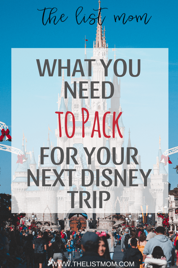 Disney Packing List